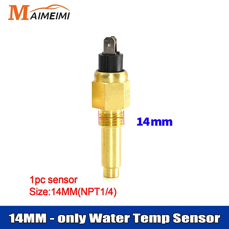 85mm 6 in 1 LCD MultiFunction Gauge | Tachometer Fuel Level Water Temp Oil Pressure Vo close-up view