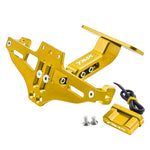 Yamaha T-MAX 500/530/560 License Plate Holder | Number Plate Frame & Turn Signal Bracket detail view