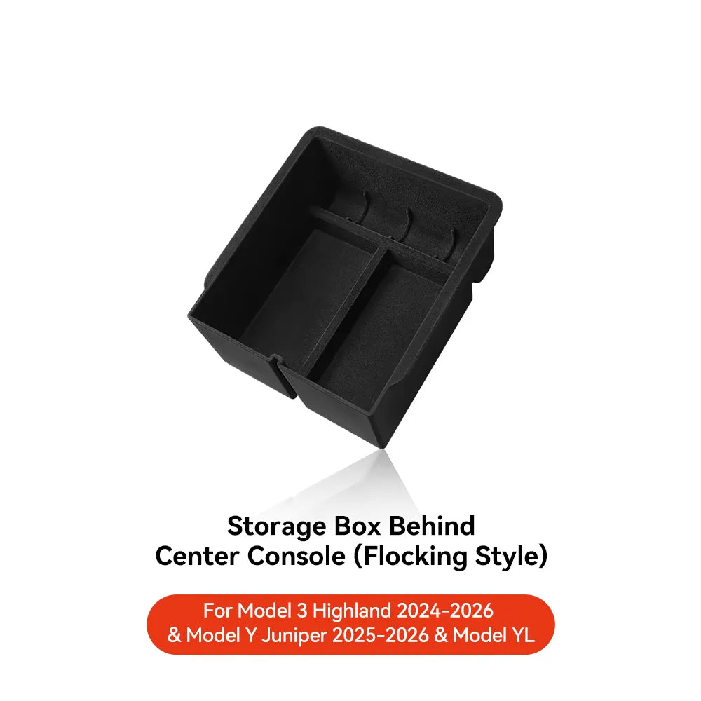 YZ Tesla Model 3 Highland 2024 Model Y Juniper 2025 Storage Box Center Armrest Hidden lifestyle view
