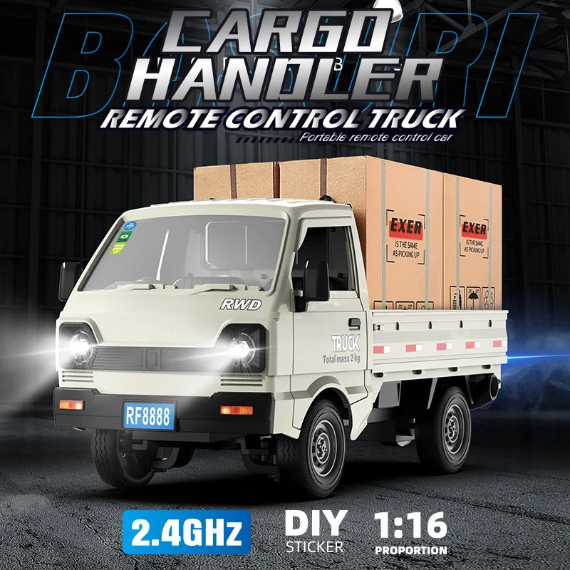 1:16/1:18 RC CAR Simulation With Spray Lights Drift Climbing Truck LED Light Haul Cargo Remote Contr
