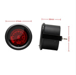 2'' 52mm Car Water Temp Gauge LCD Digital Display | Universal Fit for 12V Vehicles close-up view