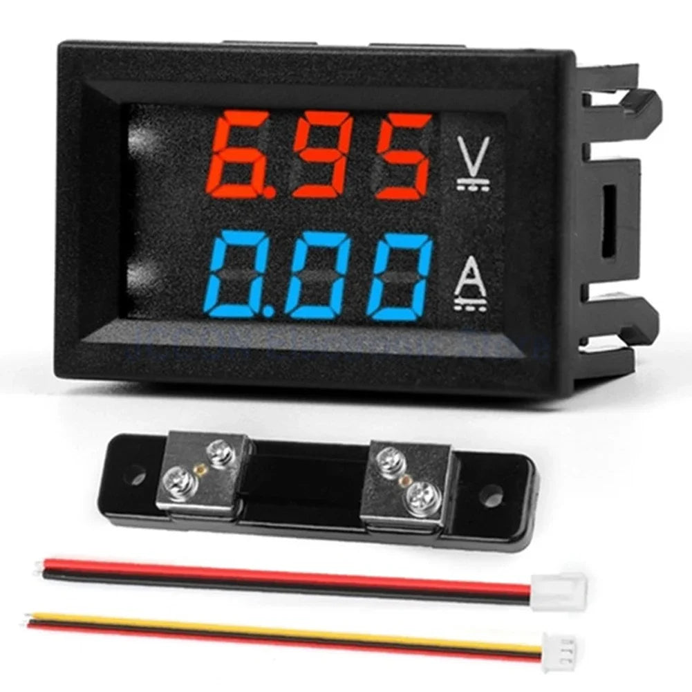 Digital Voltmeter DC0-100V 10A 50A 100A Voltmeter Ammeter Voltage Current Meter LED Display Electromobile Motorcycle Car