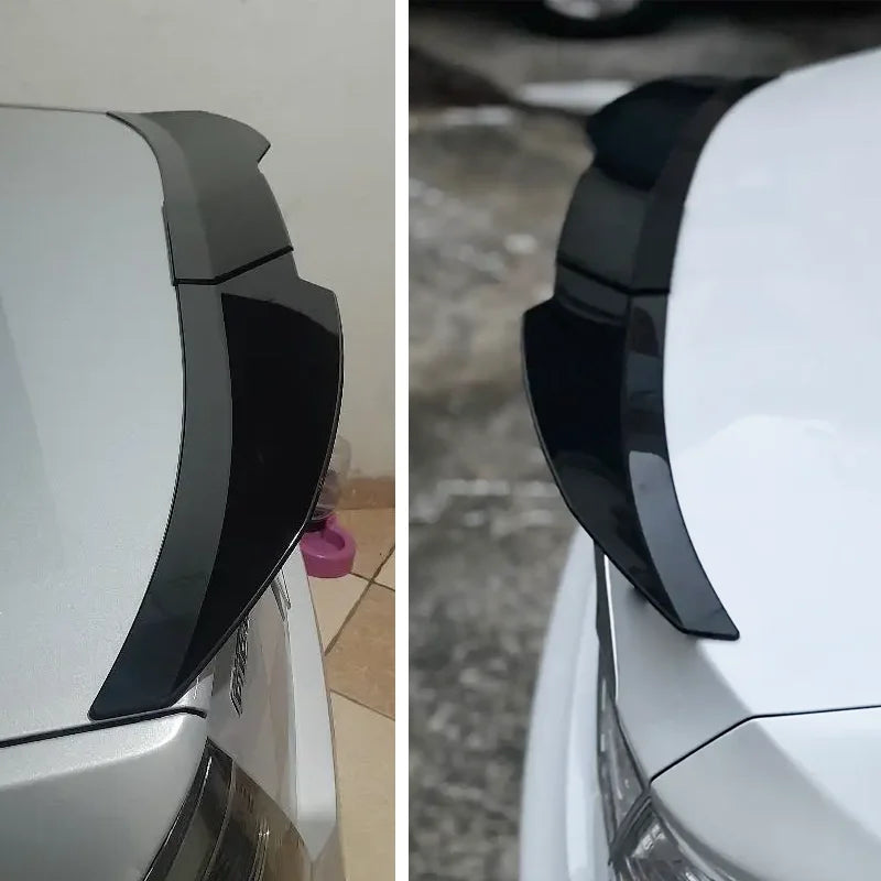 New Style Universal 3pcs Sedan Rear Trunk Tail Rear Wing Spoiler 117-127cm Adjustable alternate view