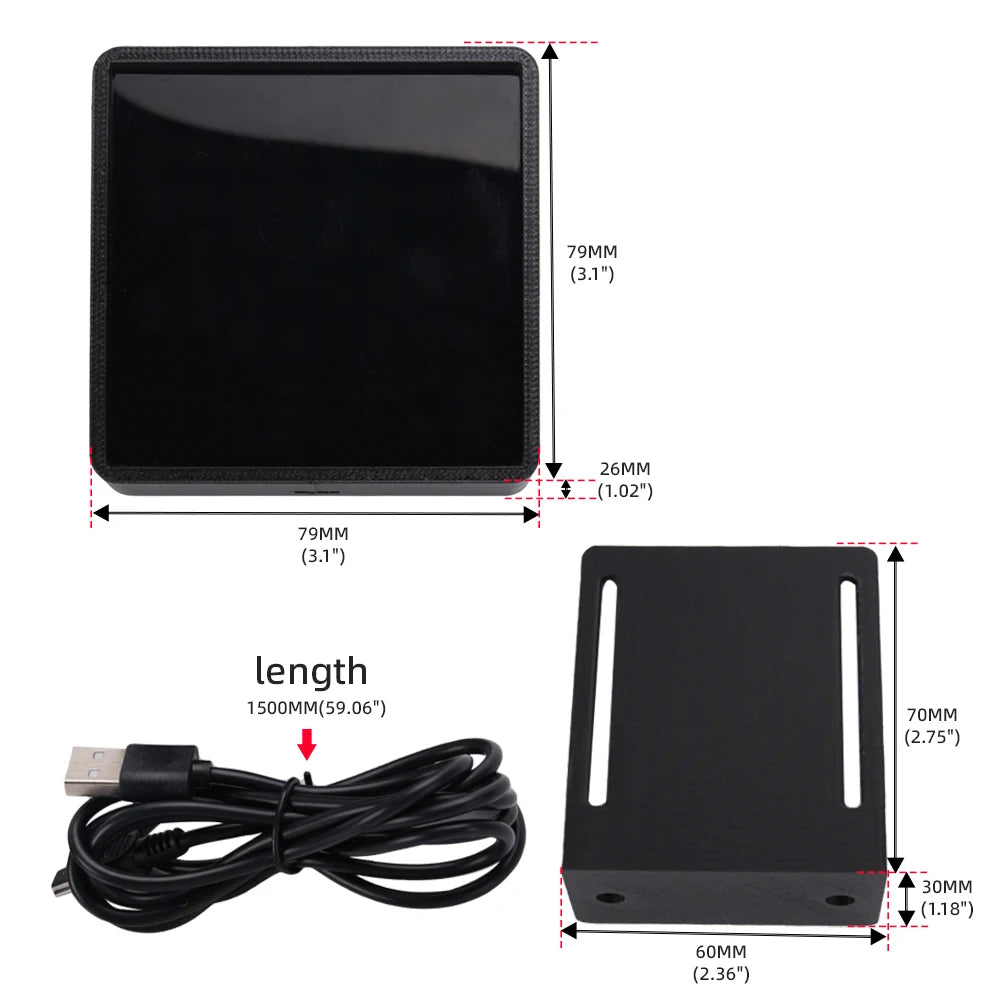 Sim Racing LED Dashboard Display | USB-C Gear & Flag Indicator for PC Sim Racing alternate view