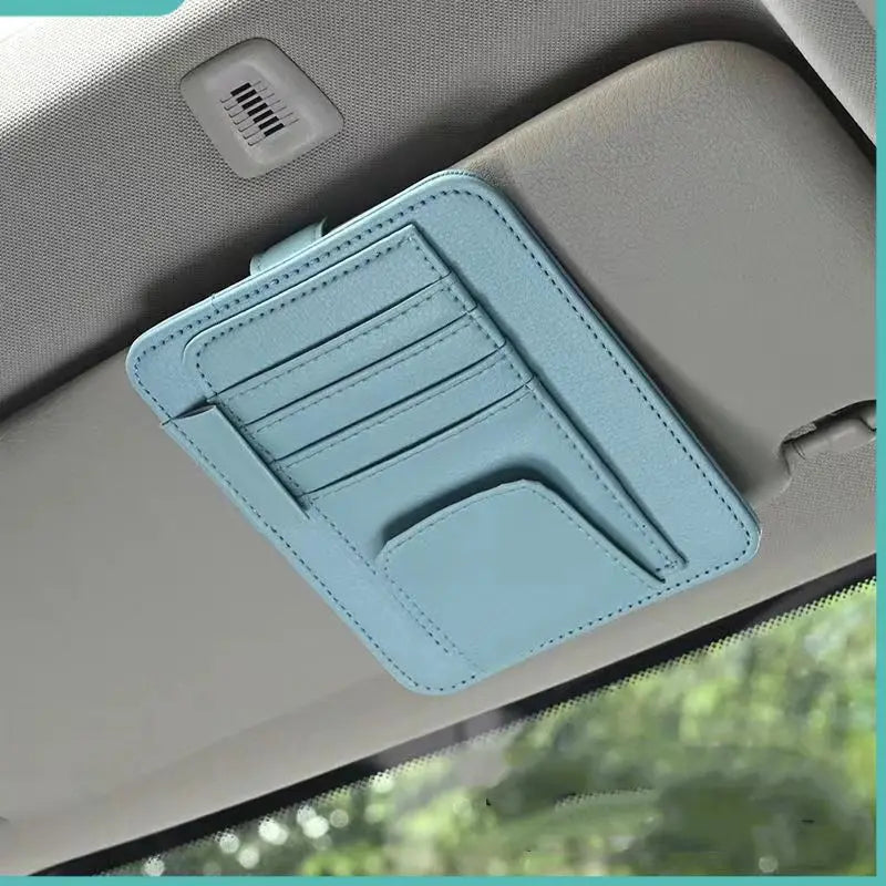 Sun Visor Organizer Business Card Storage Sunglasses Holder