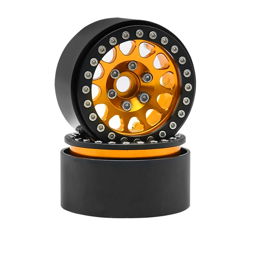 Metal 1.9 Beadlock Wheel Rim Hub for 1/10 RC Crawler D90 detail view
