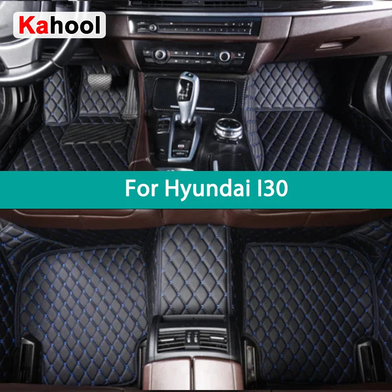 KAHOOL Custom Car Floor Mats For Hyundai I30 2007-2012 Auto Carpets Foot Coche Accessorie