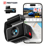 REDTIGER A4 Dash Camera Front and Rear 4k Dash Cam  Drive Recorder for WiFi GPS Car Dvr for 24H Parking Mode Black Box for Car