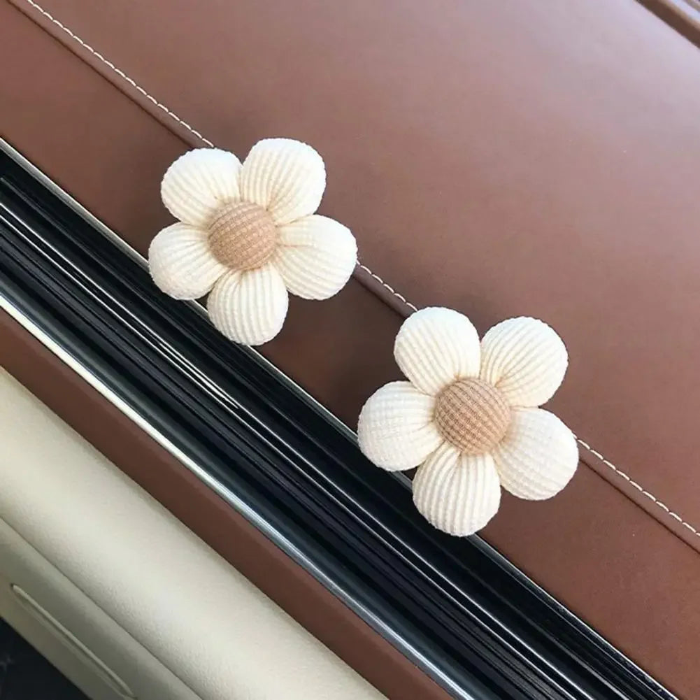 2PCS Sweet Flower Shaped Car Mini Hooks, Dashboard, Rear Seat Car Clothes Rack Stor additional angle