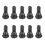 10/25Pcs TR412 Snap-in Black Rubber Tubeless Tire Valve Stems for ATV Car Motorcycle | D detail view