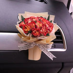 Fresh Flowers Mini Dried Flowers Bouquet for Car Air Vent Clips, Car Air Outlet Perfume Decoration, Air Fresheners Accessories