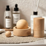 Car & Home Essential Oil Diffuser - Made of Wood Mini Cute Natural Fragrance Diffuser Suitable for Bedroom Living Room Bathroom