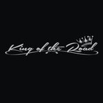Waterproof and sunscreen Die-Cut Vinyl Decal King of the Road Car Sticker  Auto Decors on Car Body Bumper Rear Window