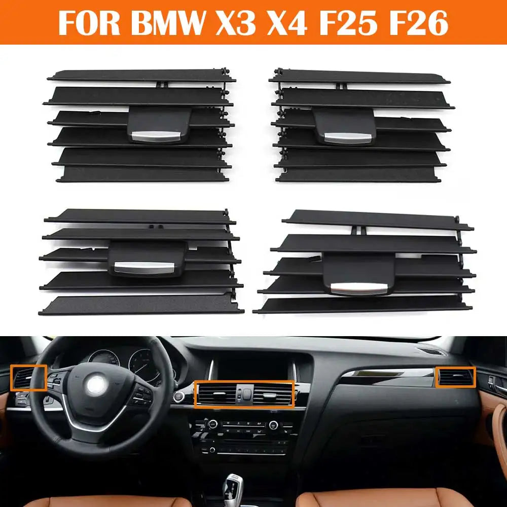 LHD RHD Front Left Right Dash AC Conditioner Air Vent Grill Outlet Tab Clip Repair Kit For BMW X3 X4 F25 F26 64229184742