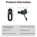Universal Air Vent Clip Car Mount 17mm Ball Joint additional angle