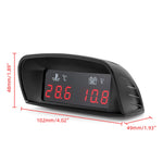 2 In 1 Car Water Temperature and Voltage Gauge | Digital LCD Display with 1/8 NPT Sensor detail view