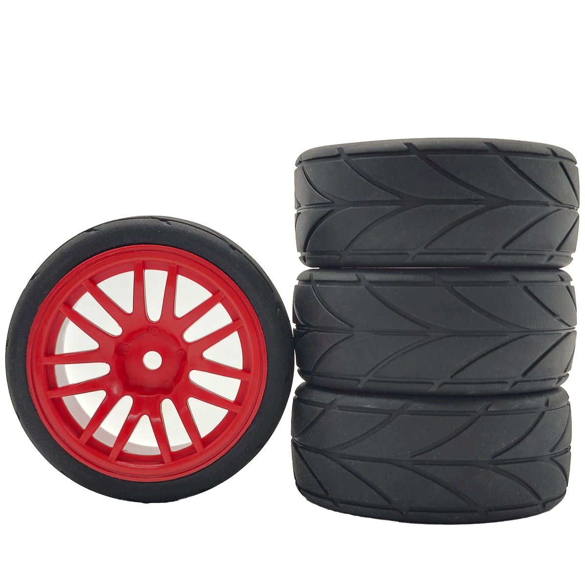 1/10 RC Racing Tires & Wheel Rims 12mm Hex for 1:10 On Road Car lifestyle view