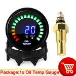 52MM Digital Car Gauge Set with 20 LED Display | Water Temp Oil Pressure Voltmeter AF alternate view