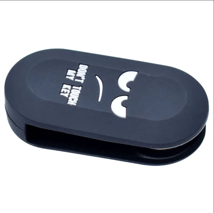 Silicone Key Case Cover for Fiat 500 Ducato Punto Doblo Bravo Lancia Ypsilon Delta close-up view