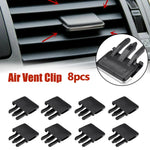 8pcs/set Air Vent Clips Replacement For Toyota For Corolla Car Vehicle Air Conditioning Vent Louvre Adjust Slice Clips Black