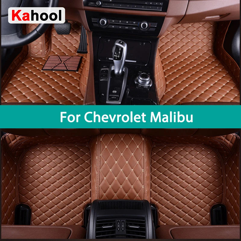KAHOOL Custom Car Floor Mats For Chevrolet Malibu Auto Carpets Foot Coche Accessorie