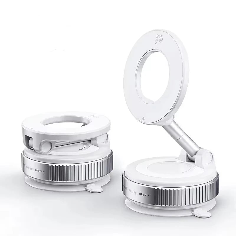 Magnetic Phone Holder Foldable | 360° Adjustable Vacuum Car Mount alternate view