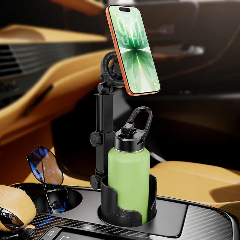 Magnetic Car Phone Holder 2-in-1 Cup Mount