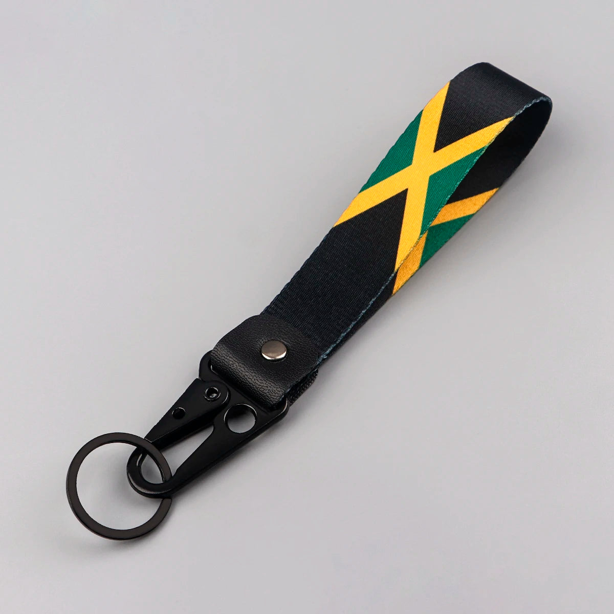 Flag Car Keychain Key Ring additional angle