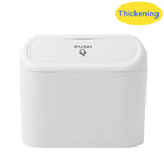 Mini Car Trash Can with Lid, Hanging Plastic Wastebasket lifestyle view