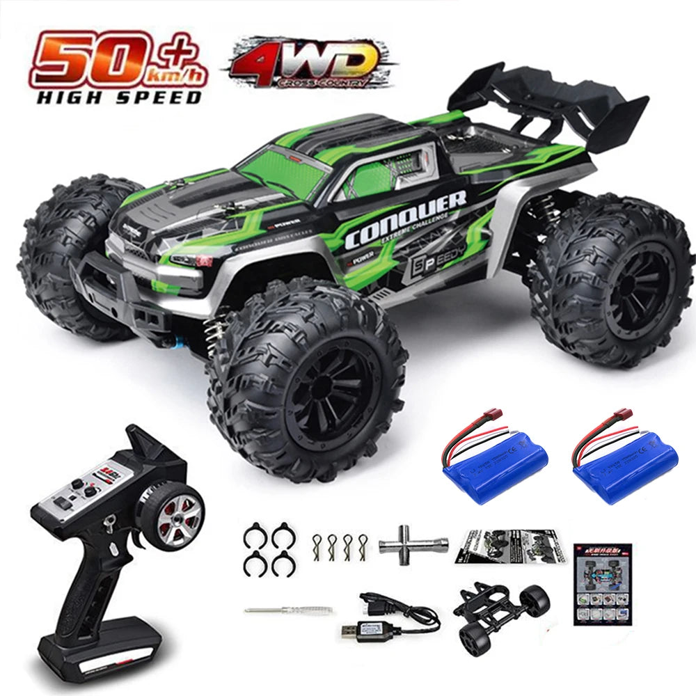 1/16 Off-Road 4WD Remote Control Car with LED Headlight close-up view