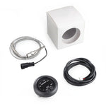 2'' 52MM Car Digital Exhaust Meter | 15psi Fuel Pressure Gauge with Water Temperatu additional angle