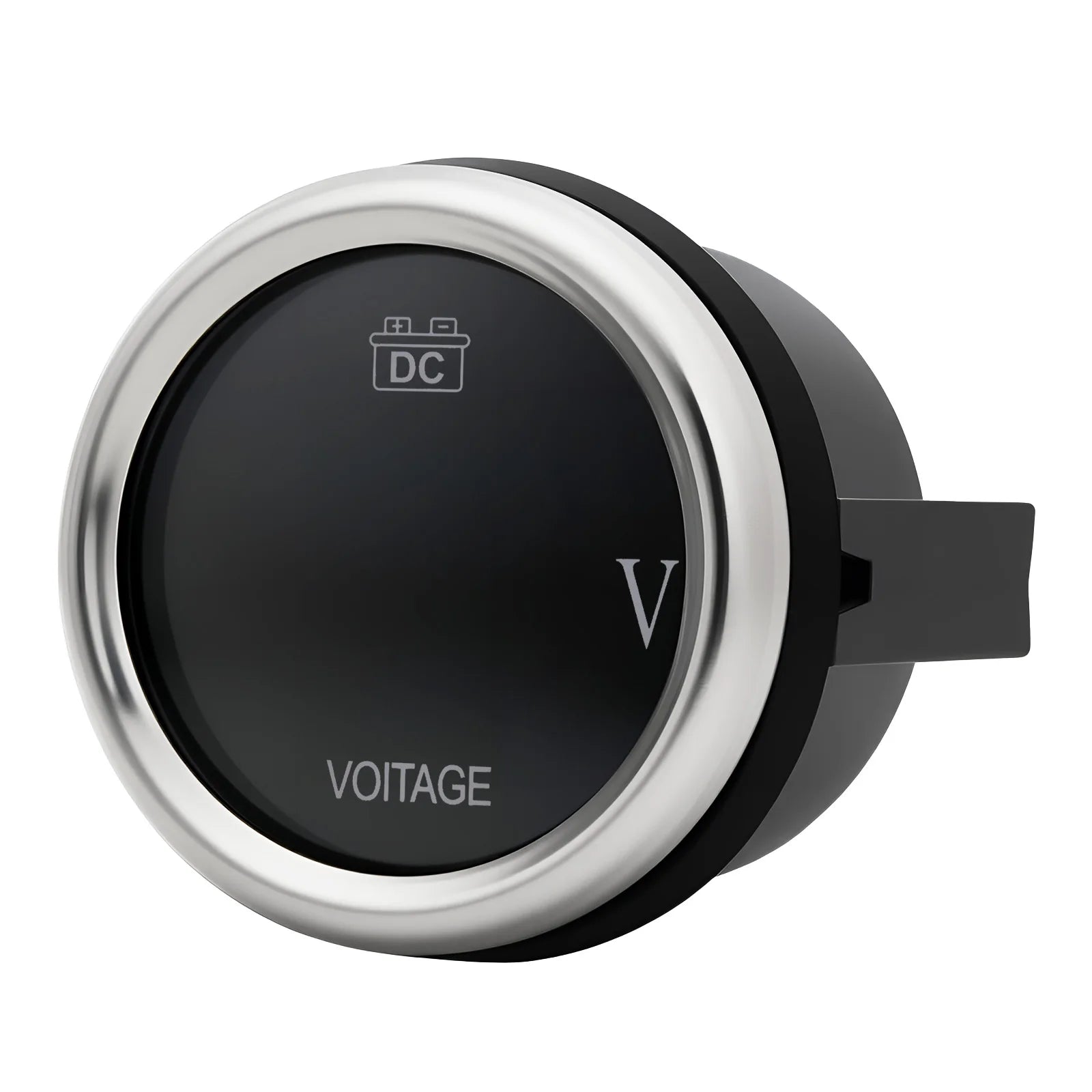52mm Car Boat Battery Voltage Gauge DC12V~24V Voltmeter Voltage Indicator With Red LED Backlight Waterproof for Boat Marine