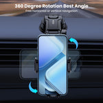 TOPK Car Phone Holder | Universal Air Vent and Dashboard Mount lifestyle view