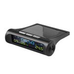 Solar Car Digital Clock with LCD Time Date and Temperature Display | TPMS Look Auto Inte detail view