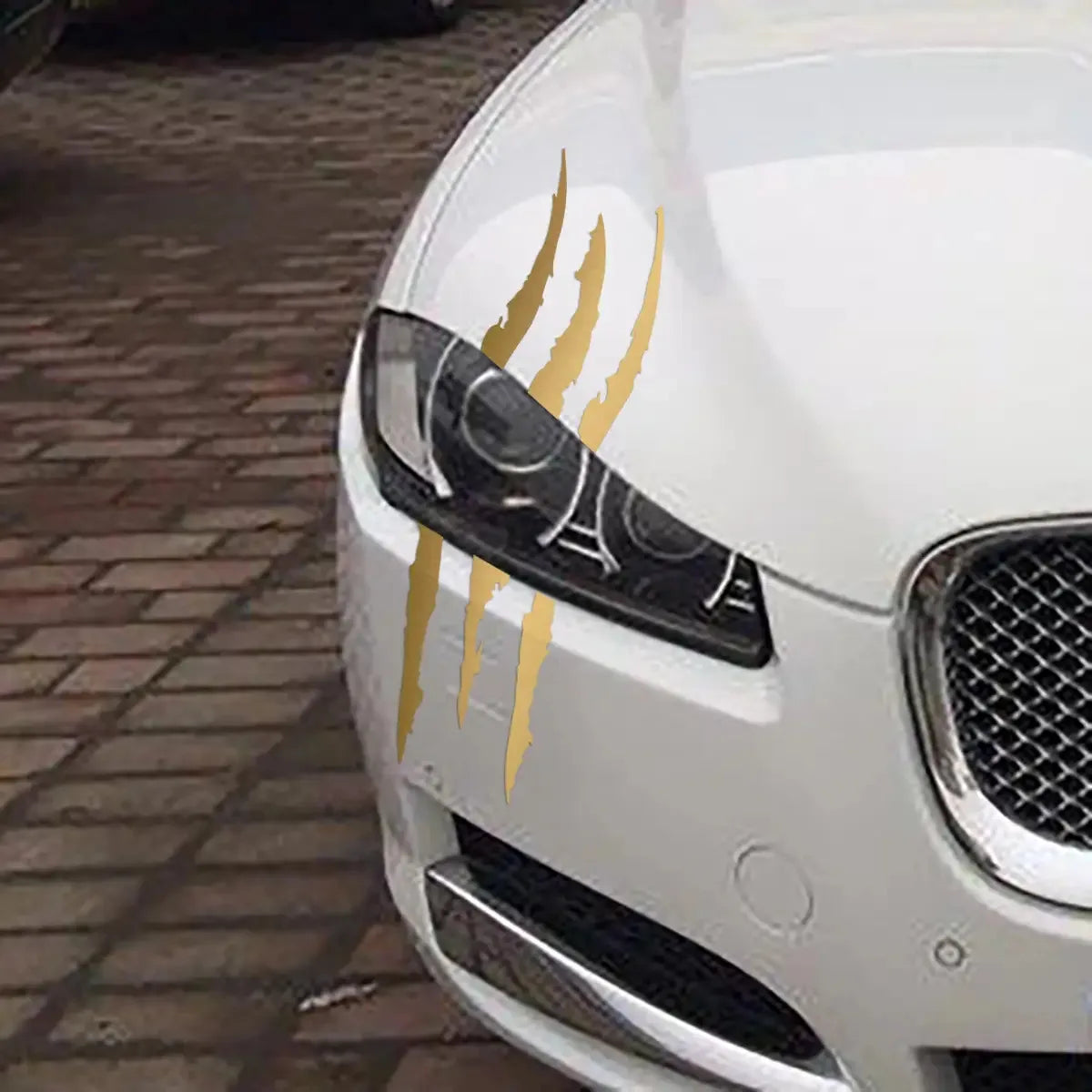 2pcs 3D Scratch & Claw Marks Car Decals | Durable PET Auto Decoration for Rear Window detail view
