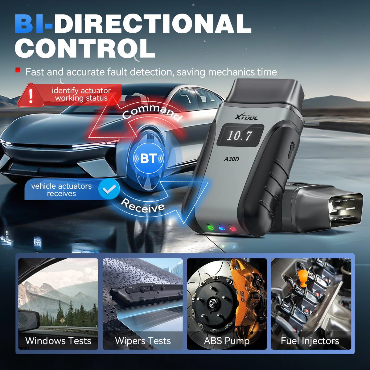 2026 New XTOOL Anyscan+ A30D V2.0 Lifetime Free OBD2 Scanner Bluetooth Diagnostic Too lifestyle view