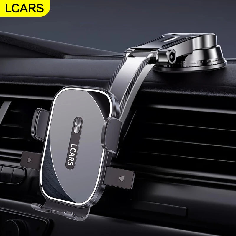 Lcars Car Dashboard Phone Navigation Mount, Adjustable Car Phone Suction Cup Holder, Enhance Your Driving Experience, Compatible with Most Smartphones