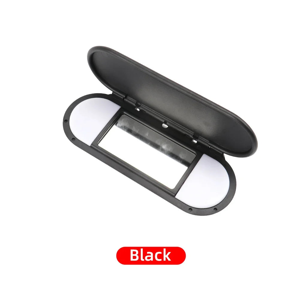 Car Roof Sunvisor Sun Visor Makeup Mirror Glass Cover Light Lamp Cap Lid For F54 F55 F56 F60 2015-2020 Grey