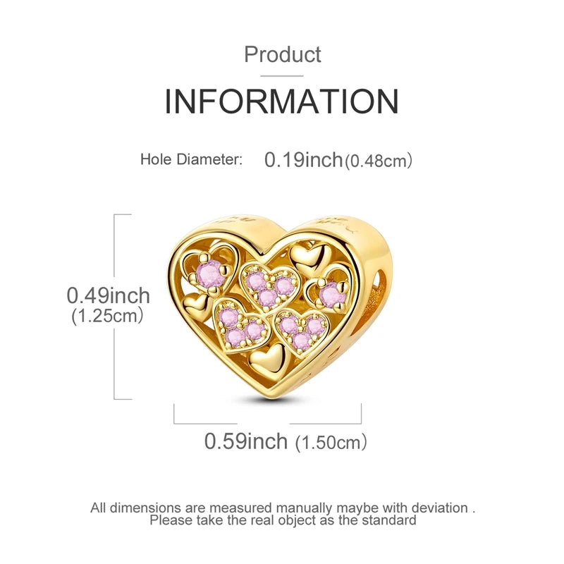 925 Sterling Silver Gold Plated Charms Bead Plane Bow Cross Cat Dangle Fit Original Brac detail view