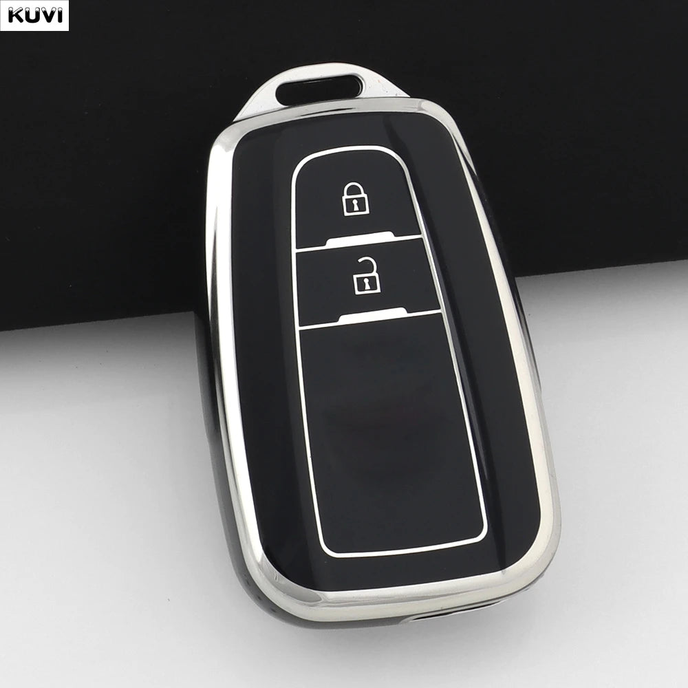 TPU Car Remote Key Case Cover Shell Fob Keychain For Toyota Prius Camry Corolla CHR C alternate view