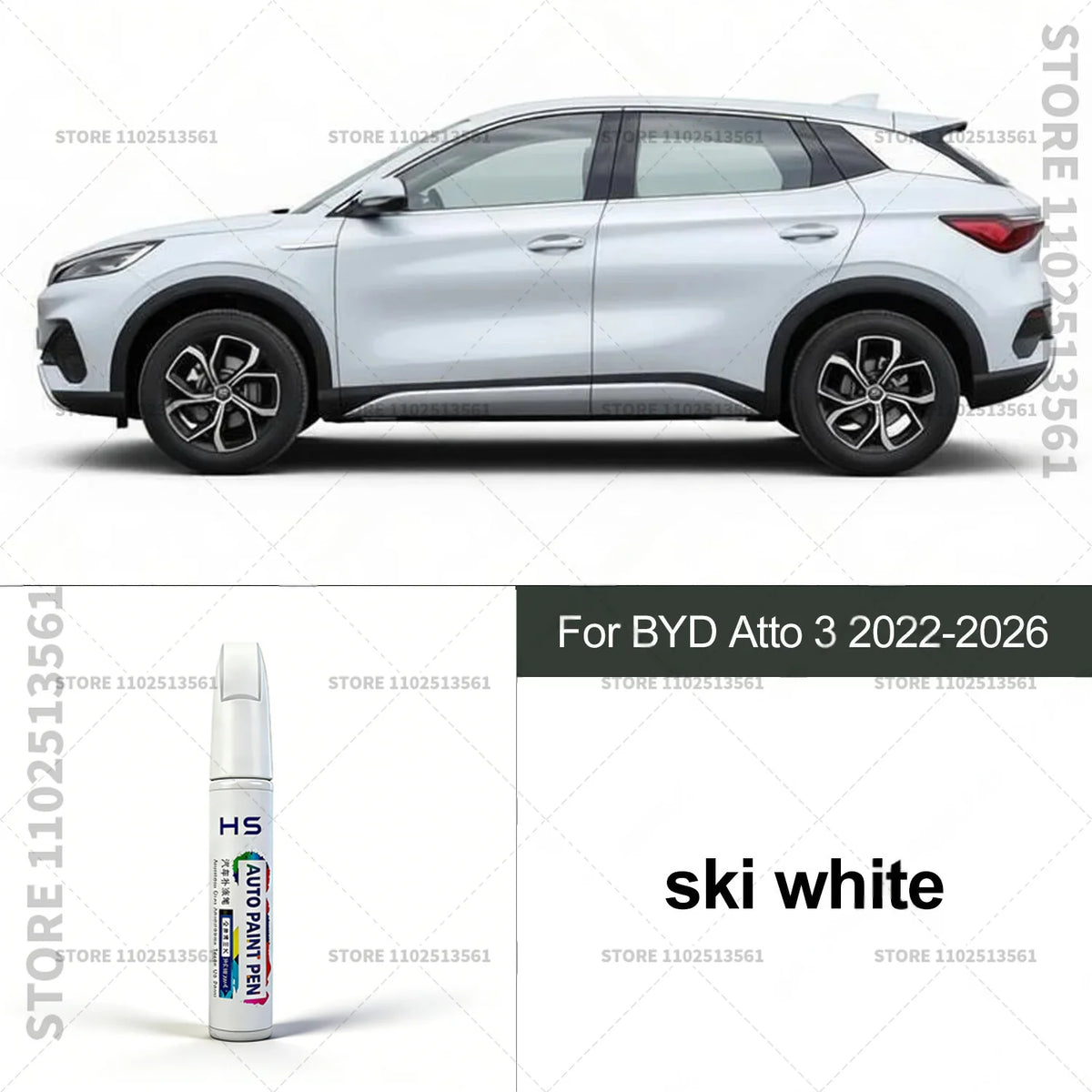 For BYD Atto 3 Touch Up Paint Pen – Quick Car Scratch Repair for Chips & Minor Scratches detail view