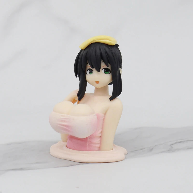 1Pc Shaking Chest Girls Car Dashboard Decorations Sexy Cute Dolls Plump Shape Car Inte close-up view