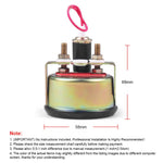 52mm Car Voltmeter 8-16V | Black Mechanical Volt Gauge additional angle