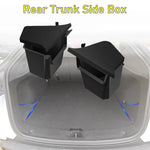 Tesla Model Y Juniper Rear Trunk Side Storage Box | TPE or Flocking Trunk Organizer B alternate view