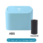 Car Trash Can With Lid, Leak-Proof Mini Car Accessories close-up view