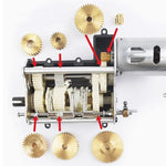 RC Truck Metal Brass Gearbox Gear Set for 1/14 Tamiya SCANIA 770S R620 VOLVO 3363 185 lifestyle view