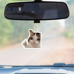 1pc Funny Cat Design Car Aromatherapy Tablet Car Fragrance Tablet Car Rearview Mirror lifestyle view