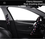 Car Steering Wheel Cover Flowers Print Anti-Slip detail view