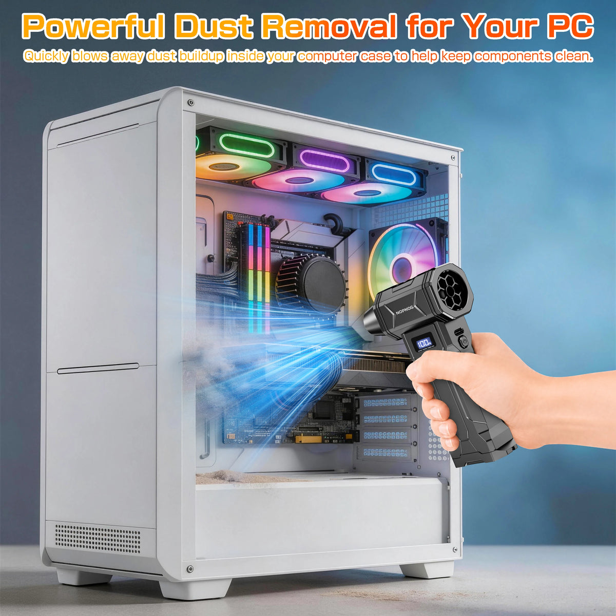 Blower Car Vacuum Cleaner Turbo Fan Violent Jet Fan Cleaning Blowing Tools Auto Dust alternate view