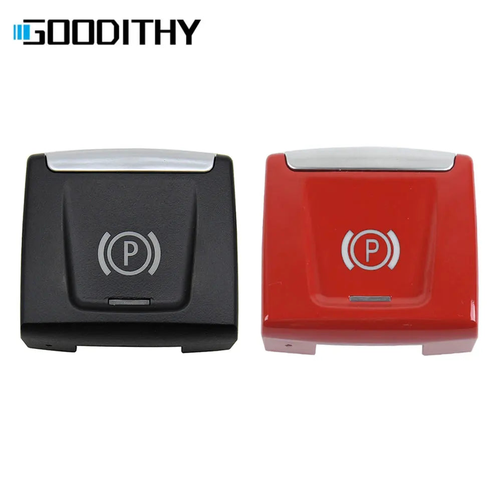 Black Red Electronic Handbrake Parking Brake Switch Control Button Key Replacement For BMW X1 F48 F4